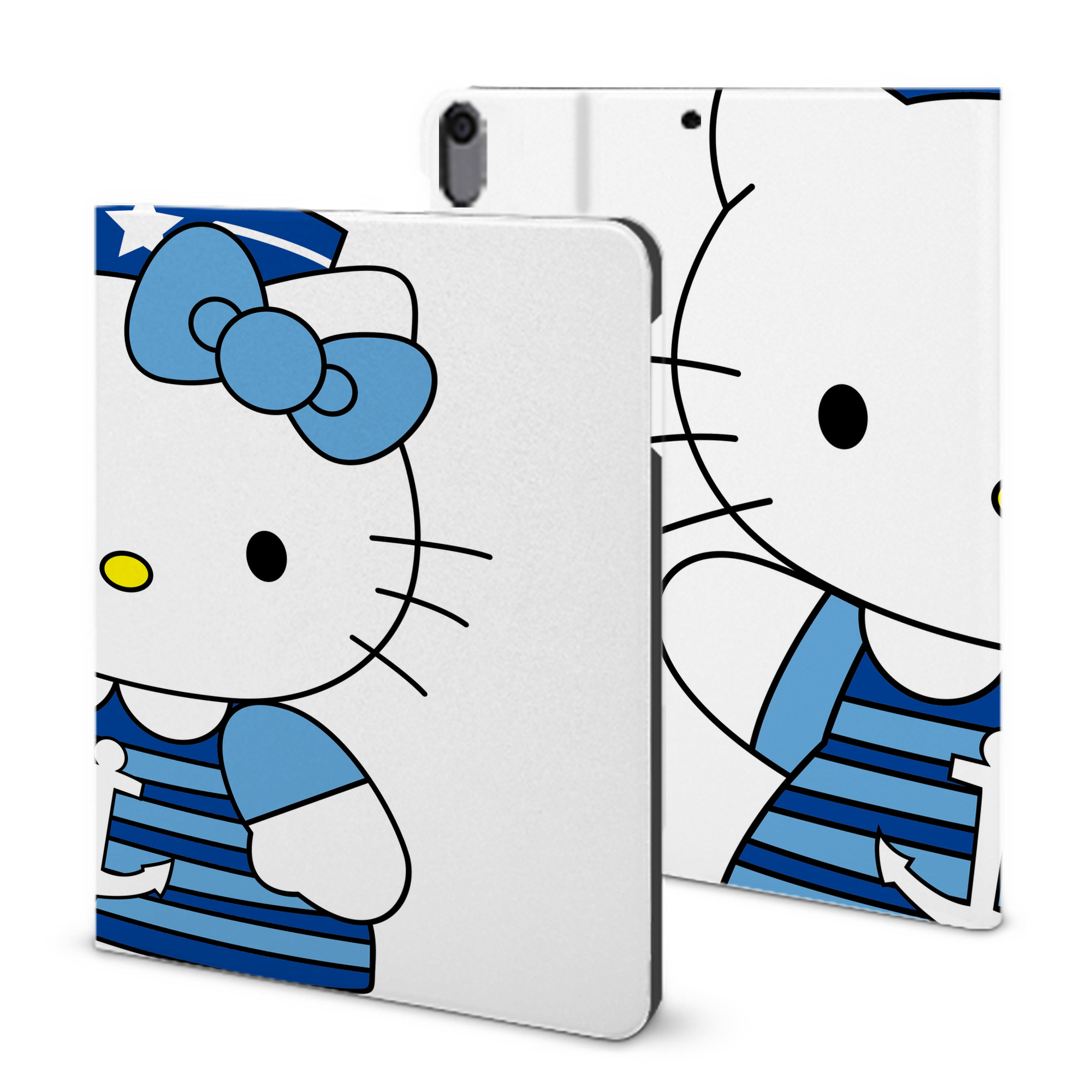 （画像用） Hello Kitty ハローキティ IPad ケース ブック型 PUレザー TPU 耐衝撃 軽量 薄型 ペン収納なし 全面保護 IPad 各モデル対応